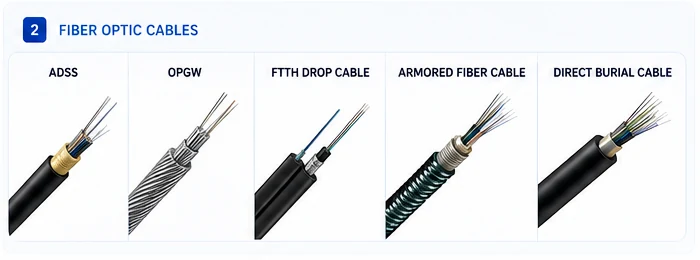 Fiber Optic Cables product examples